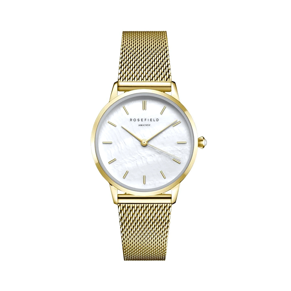 Picture of Rosefield Pearl Edit Mesh Gold Women Watch RMGMG-R06