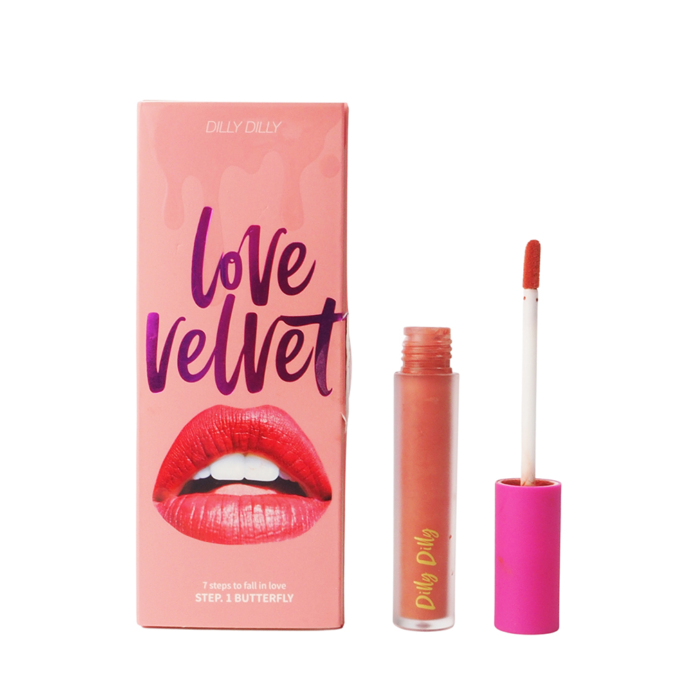 Picture of DillyDilly Love Velvet Lipgloss Step 1 Butterfly