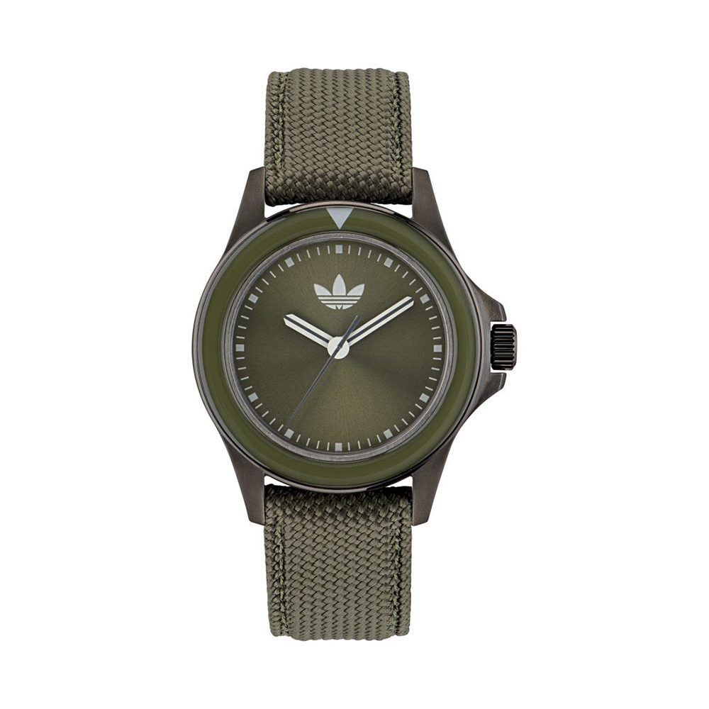 Picture of Adidas Men's Green Analog Fabric Strap Watch AOFH23017