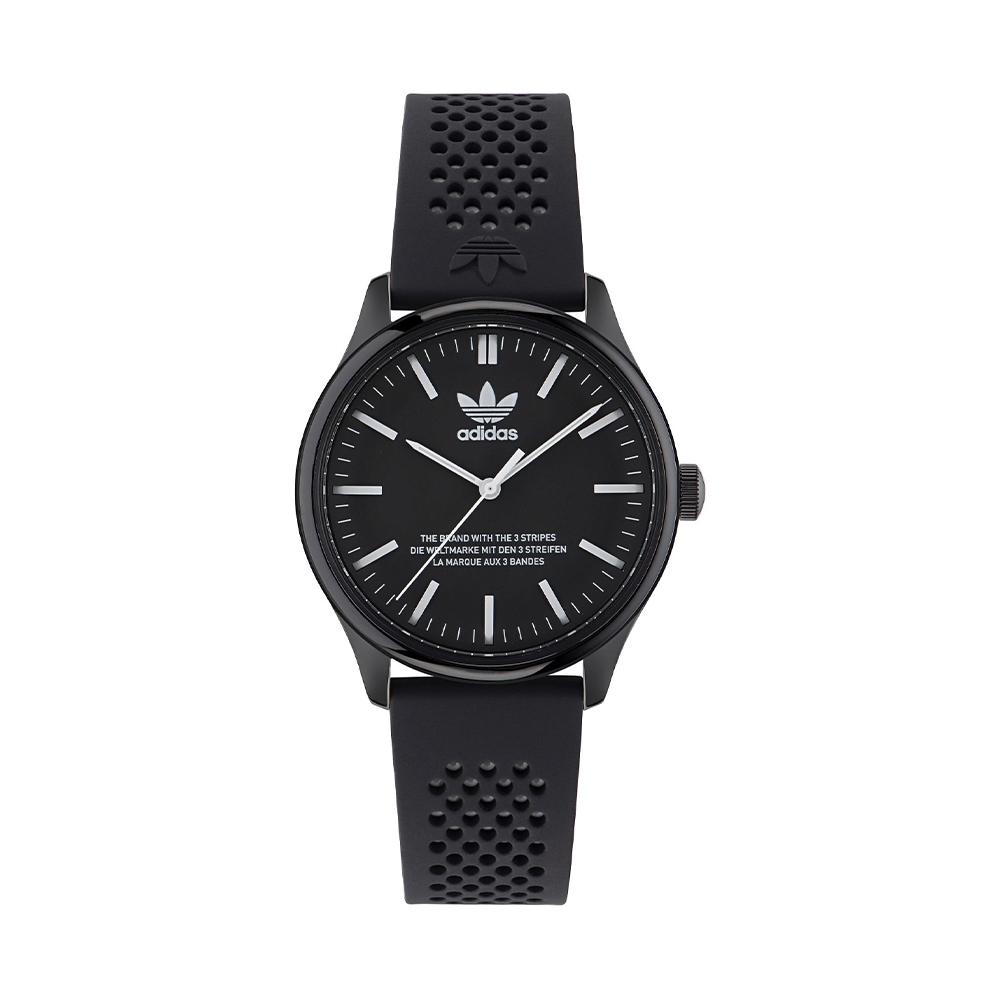 Picture of Adidas Unisex Black Analog Silicone Strap Watch AOSY23031