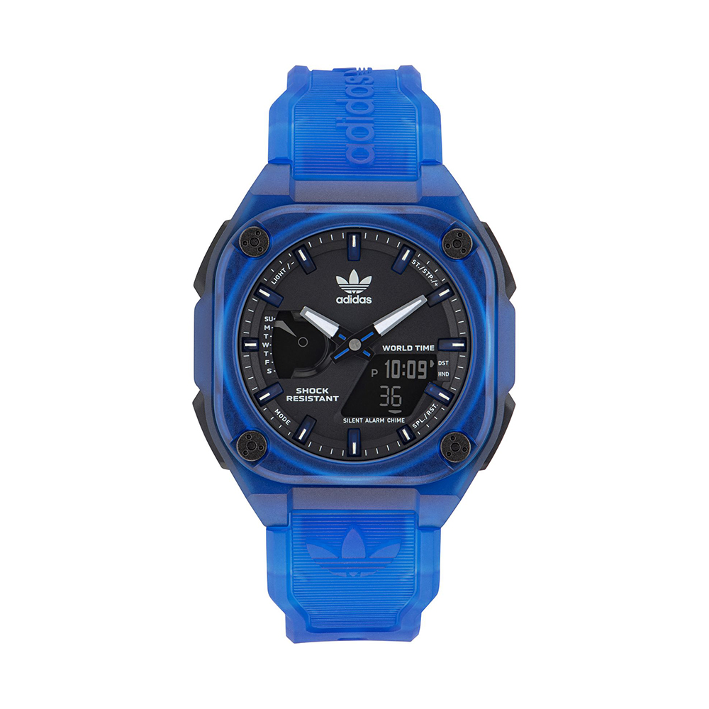 Picture of Adidas Men's Blue Analog/Digital Silicone Strap Watch AOST23058