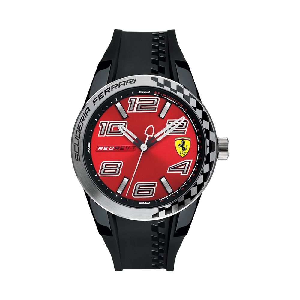 Picture of Scuderia Ferrari Men's Red Silicone Band Watch 830335