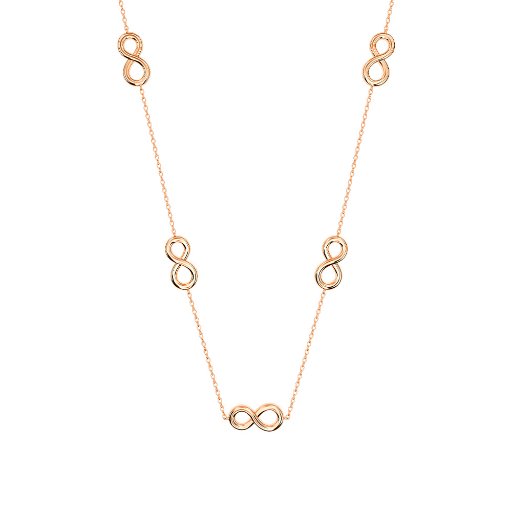 Picture of Lencia Infinity Necklace LLJ-BLN10134RG-NL