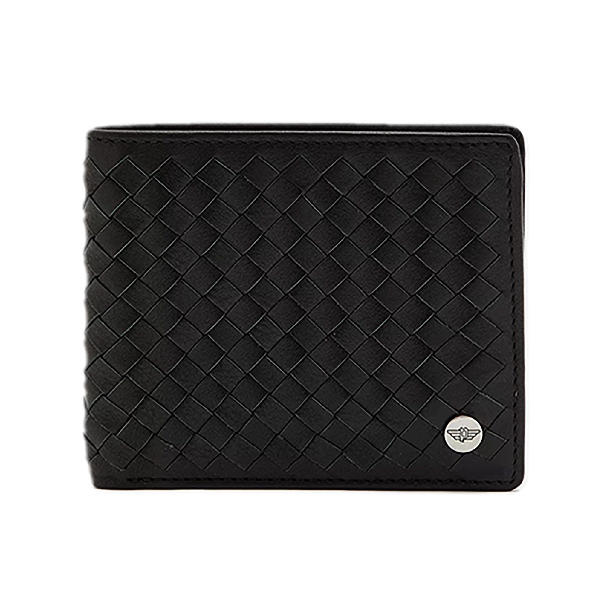 Picture of Police Weaved Logo Textured Wallet PA40112WLBK