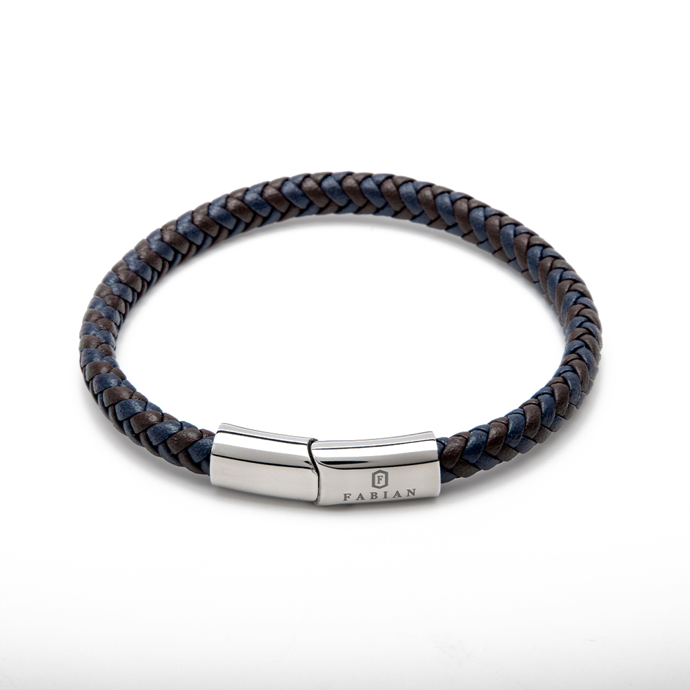 Picture of Fabian Men's Blue Brown Bracelet FMB-JMYLB104-BBL