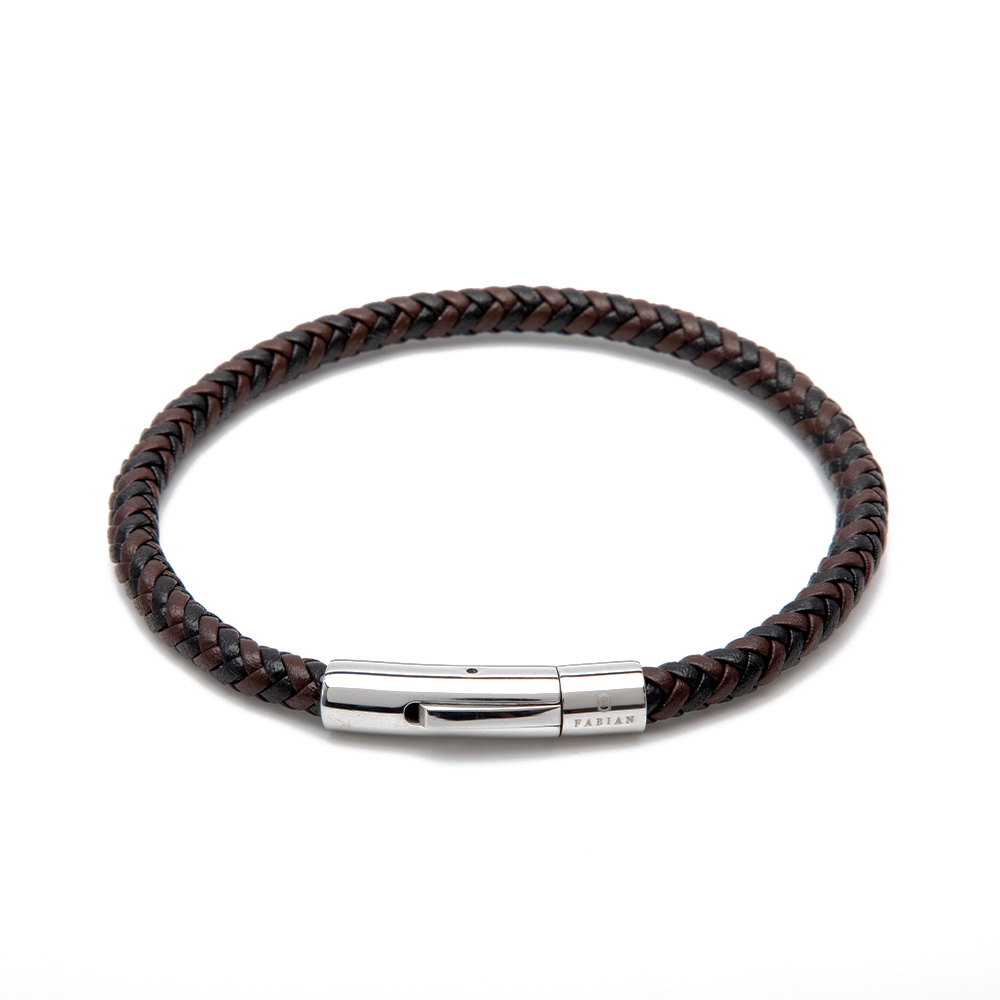 Picture of Fabian Men's Wonderful Brown Black Bracelet FMB-JMYLB106-BBL