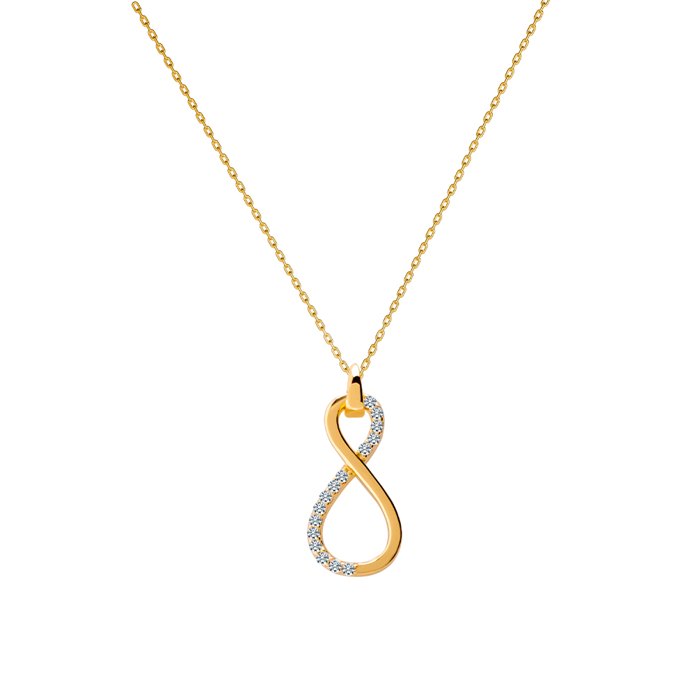 Picture of Lencia Infinity Necklace LLJ-X19NL-2707-G