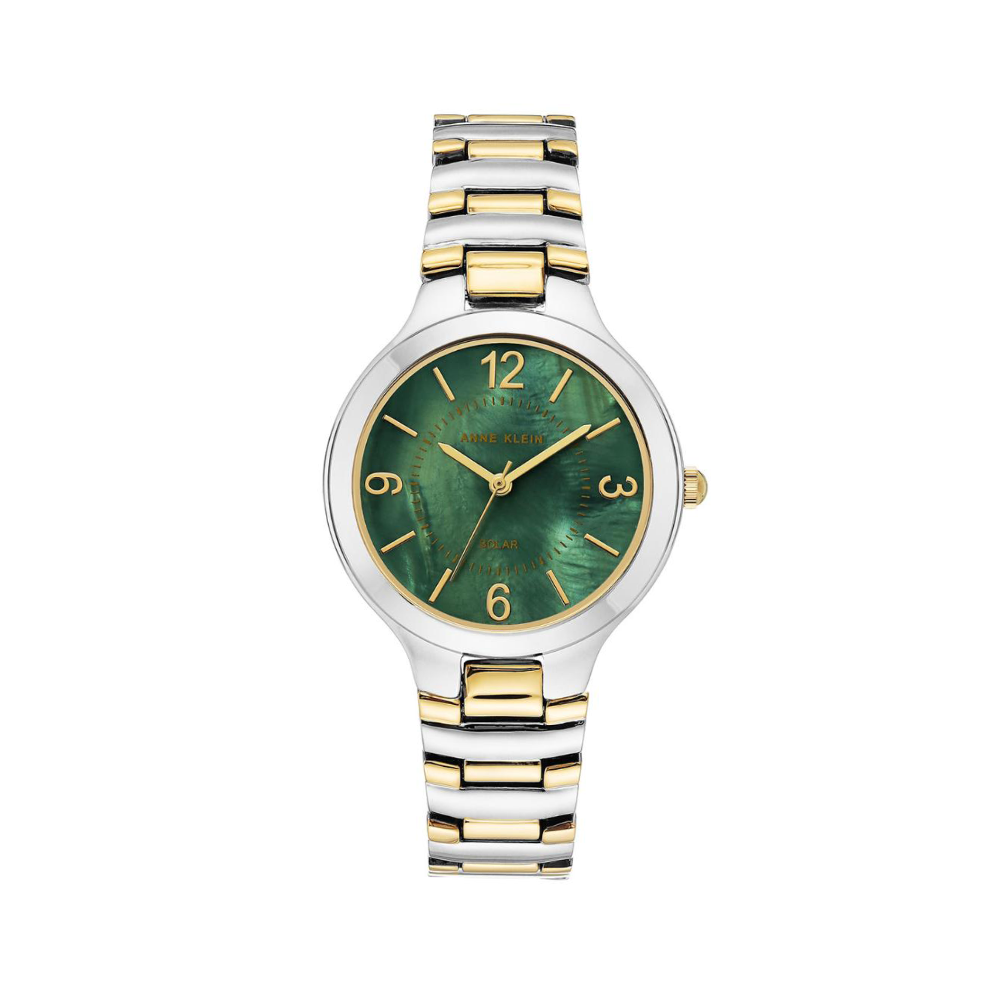 Picture of Anne Klein Women's Considered Green Dial Two Tone Stainless Steel Watch AK3711GNTT