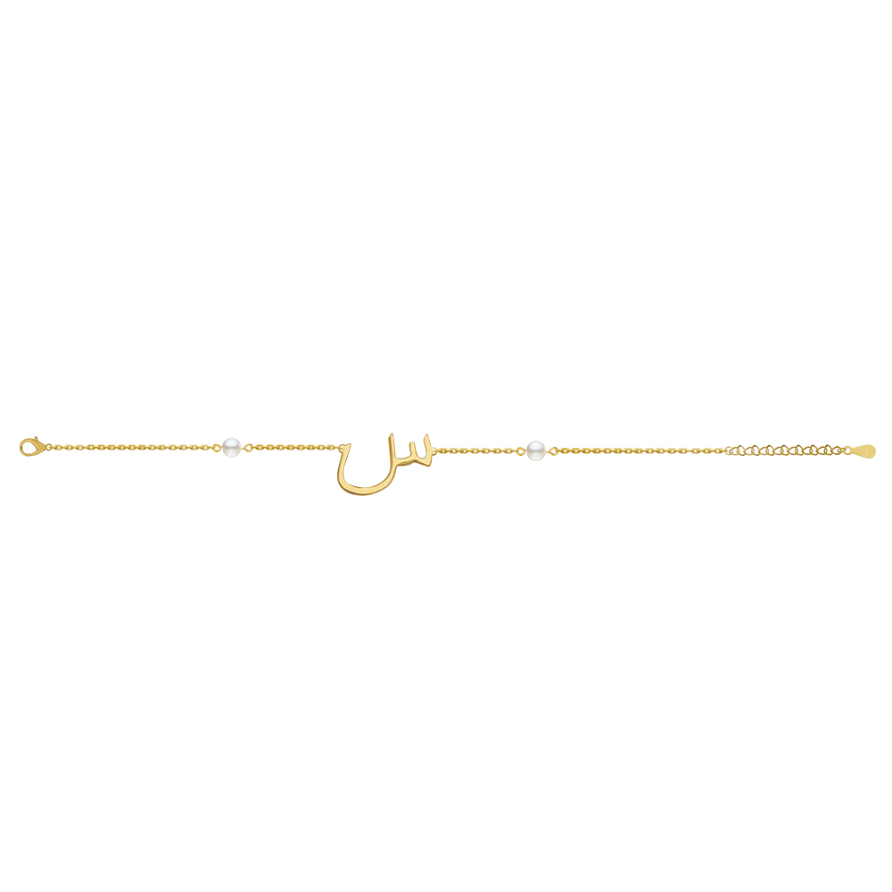 Picture of Juvenis "Ø³" Arabic Letter Bracelet JLJ-MB0006PL-G