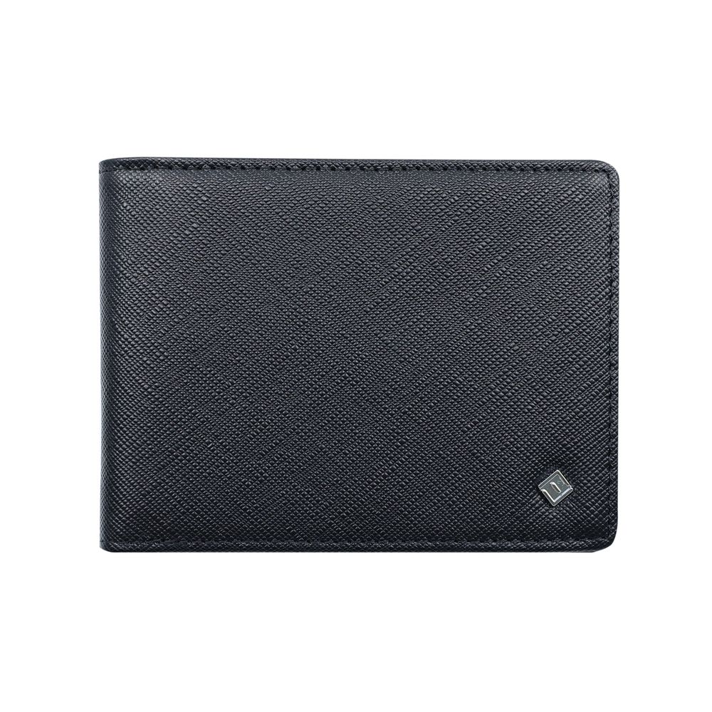 Picture of Fabian Leather Black Wallet For Men - FMW-SLG1-B